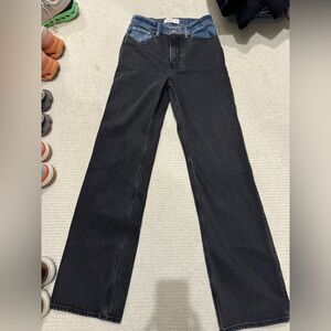 Abercrombie & Fitch Women's two tone Black Boot Cut Jeans
